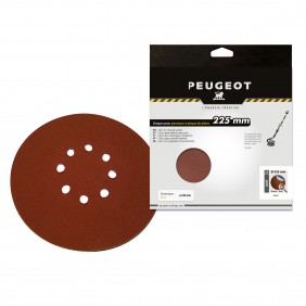 Lot de 6 abrasifs ponceuse diamètre 225mm - 8 trous - grain 240 PEUGEOT