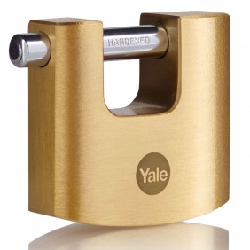 Cadenas rectangulaire en laiton - 70 mm - avec 3 clés YALE