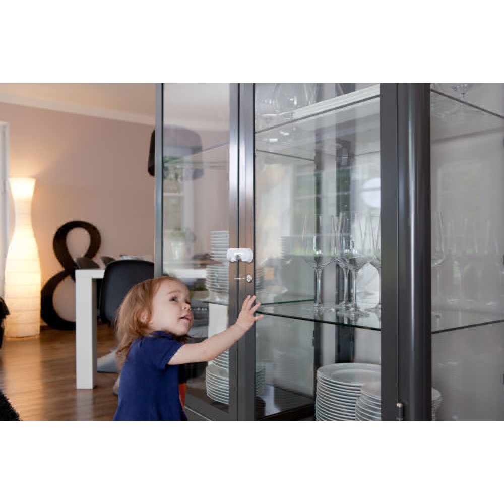 Bloque-porte en verre - sécurité enfant - JC4200 ABUS