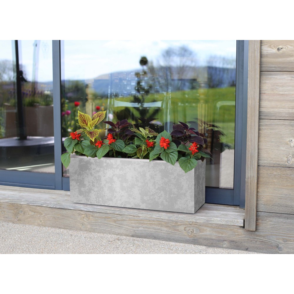 JARDINIÈRE GRAPHIT'UP - GRIS ANTHRACITE - 57L - 13758 EDA PLASTIQUES Comparer les prix de
