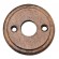 Rosaces de fonction rondes rustiques bois/laiton - diamètre 50 mm