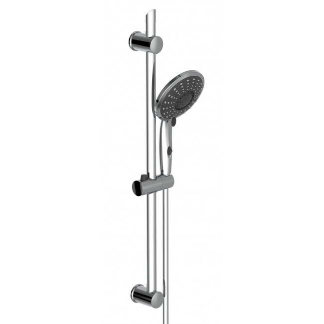 Panier de douche adhésif chrome 29.2x12.2x11cm - Centrakor