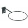 Support pour ballon Ø 150 mm - profondeur 300 mm - finition noir