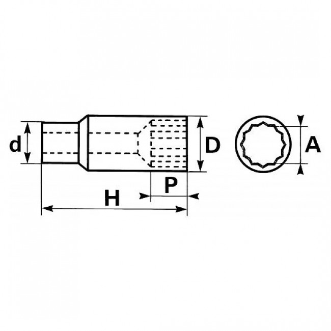 Douille longue chrome vanadium 1:2%22 6 pans.jpeg SAM OUTILLAGE
