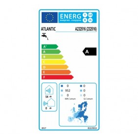 Chauffe-eau thermodynamique - sur air ambiant Egeo - 200L ATLANTIC