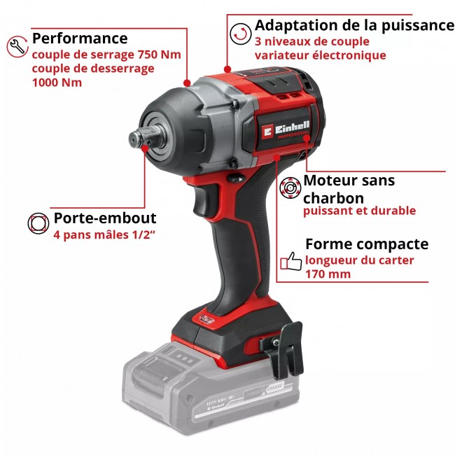 Visseuse à chocs Pro TP-CW 18:750-C Li BL - Solo - Power X-Change 3.jpeg EINHELL