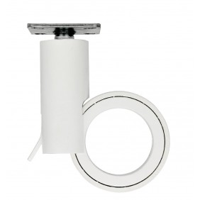 Roulette design Rotola - à platine pivotante - avec frein - blanc CUIVRERIE CENTRALE
