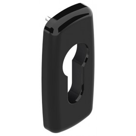 Rosace étroites clé I - aluminium noir RAL 9005 - Chrystal LA CROISÉE DS