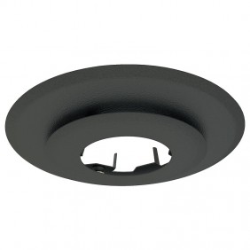 Plaque de propreté ronde noir mat pour tubage flexible inox TEN