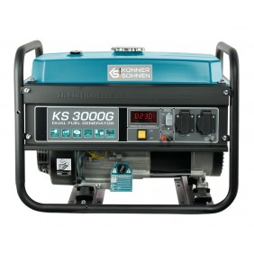 Groupe électrogène à essence/gaz - démarrage manuel- 3 kW - 230V KS3000G KONNER & SOHNEN