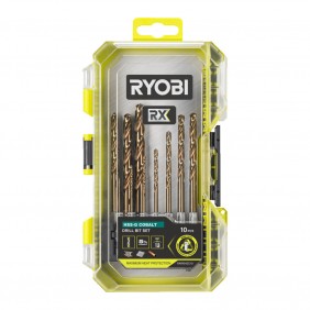 Coffret de 10 forets en carbure de cobalt HSS-G RYOBI® RX - RARXHGC10 RYOBI