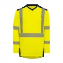 T-shirt haute visibilité à manches longues BALI GRS G25 - jaune fluo T2S