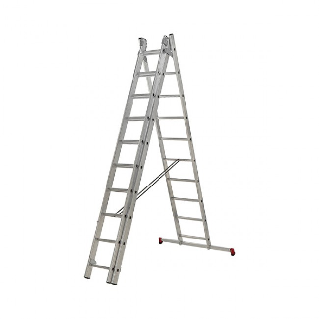 Echelle transformable 3 plans - 3x10 échelons - hauteur de travail 5,96m - Bricozor.jpg ESCALUX