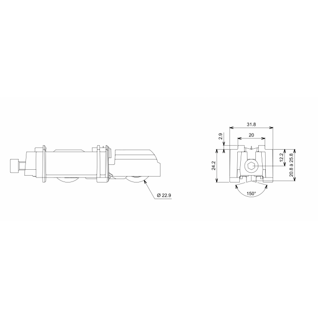 Chariot-baie-coulissante-aluminium-DS4551-schema-cotation.png LA CROISÉE DS