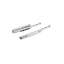 Paire de coulisses à billes Quadro 25 Silent System - tiroir bois 16 mm - montage par engagement - 25 kg HETTICH