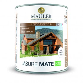 Lasure mate B10 mat incolore -protège et décore bardage bois extérieur Mauler