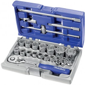 Coffret cliquet - douilles et accessoires 1/2" - 22 pièces Expert EXPERT BY FACOM