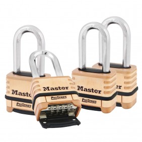 Cadenas renforcé avec anse en alliage de bore Pro Series 1175D 52mm - x4 MASTER LOCK