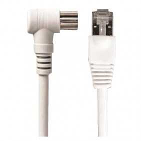 Cordon BALUN RJ45 /IEC mâle - longueur 2 m EVICOM