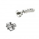 Lot charnière invisible à visser 110° Sensys 8645i - E 52 mm + embase cruciforme HETTICH