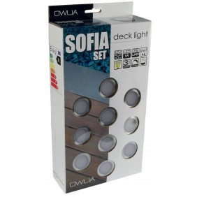 Kit de 10 spots LED encastrés - pour extérieur - Sofia OWLIA