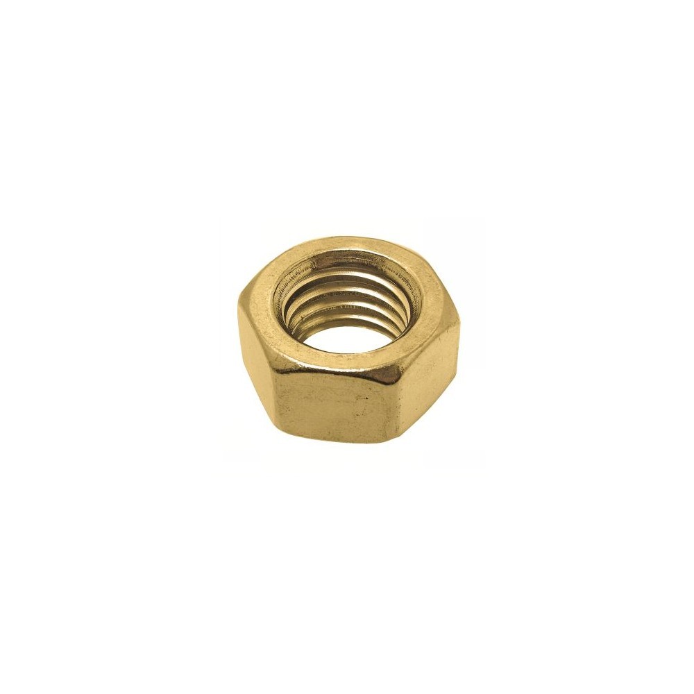 Lot De 50 Écrous Hexagonaux 1/2-13 Grade 8 Zinc Jaune - Filet Gros - Neuf