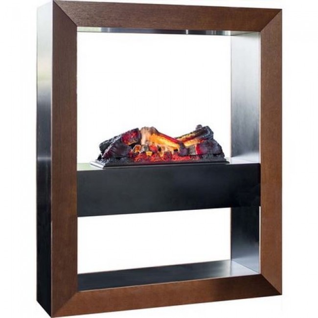 Mobilier avec foyer électrique - Boxx Wallnut GLEN DIMPLEX