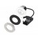 Spot LED encastré fixe 6W CCT IP65 RE2020 anti-feu avec 2 collerettes