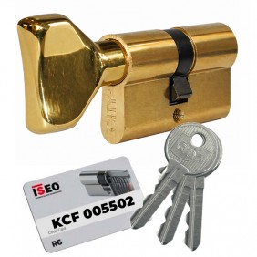 Cylindre à bouton City 5G sur variure KCF 005502 ISEO