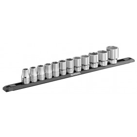 Kit de 12 douilles 1/2" 6 pans OGV® Grip sur rack magnétique FACOM