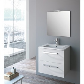 Meuble de salle de bains - blanc/ ou Chêne -  Studio Kit Comfort CYGNUS BATH