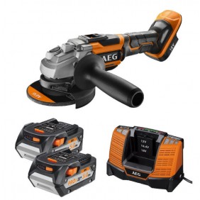 Meuleuse d'angle 125 mm brushless 18V- 2x5Ah - PRO 18V- BEWS18-125BLPX2-502C AEG Powertools