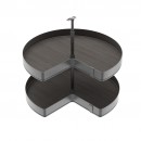 Jeu de plateaux tournants 3/4 anthracite Harmony - module 800 mm EMUCA