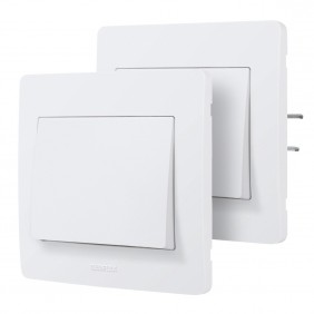 Kit Va-et-vient sans fil encastré complet - blanc - Diam2 DEBFLEX