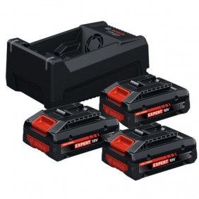 Pack 3 batteries EXBA 18V-40 + chargeur 12V/18V-80 (C) - 0615V0005X BOSCH