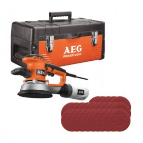 Ponceuse excentrique 150mm 440W + 25 abrasifs - EX150EDSET AEG Powertools