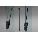 Penderie escamotable double 20 kg - SUPERLIFT - noir AMBOS