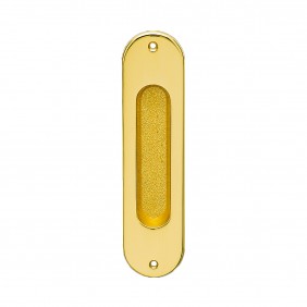 Poignée cuvette ovale - pour porte à galandage - série Z1702 - bec-de-cane doré KARCHER DESIGN