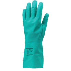 Gants de protection chimique EUROCHEM 5520 nitrile vert longueur 33 cm Coverguard
