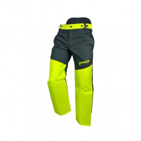 Pantalon de débroussaillage noir et jaune fluo LURE FRANCITAL
