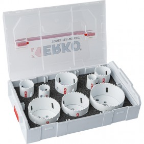 Coffret bimetal kit 42800A-LBX 8 diamètre 22-76MM ERKO