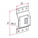 schema Gâche universelle CE pour serrure de volet - acier zingué bricozor.jpeg TIRARD
