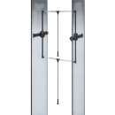 Penderie escamotable à rotation complète - 24 kg - LIFT 360° - noir AMBOS