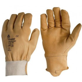 Gants de manutention poignets tricot oléohydrofuge -cuir -1549 EPA DKP GUYARD