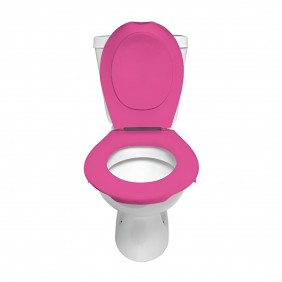 Lunette et abattant WC clipsable - Rose PAPADO