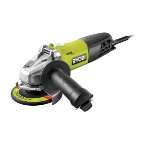 Meuleuse d’angle 800W Ø125 mm + 5 disques à ébarber et 1 disque diamant - RAG800-125TA6 RYOBI