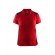 Polo de travail femme en coton 3390 - rouge et noir
