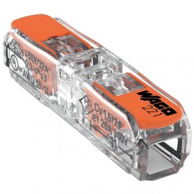 60 X Borne de connexion universelle à leviers 2 x 4 mm² Inline 221 WAGO