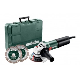 Pack meuleuse d'angle WQ 1100-125 + disques + coffret METABO
