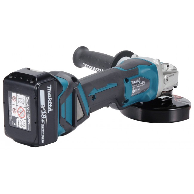 Meuleuse sans fil LXT® 18V avec poignée X-LOCK - Ø125mm - batteries + chargeur - DGA519RTJ1 - Bricozor 3.jpg MAKITA